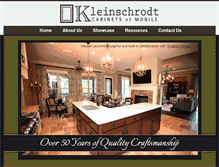 Tablet Screenshot of kleinschrodtcabinets.com